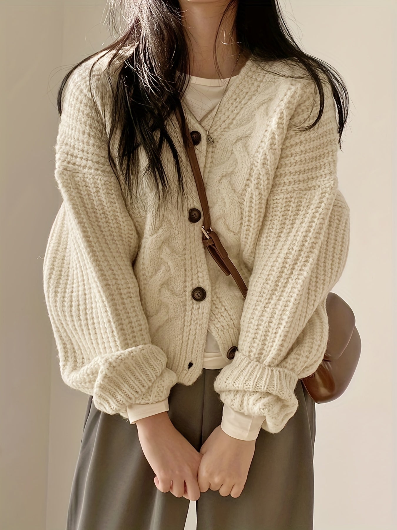 Stilla | Pullover af groft strik i vintage stil Mode