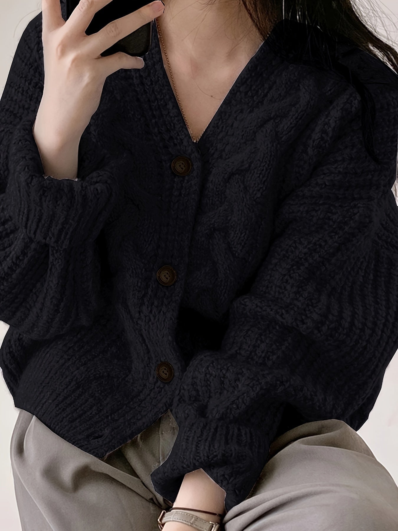 Stilla | Pullover af groft strik i vintage stil Mode