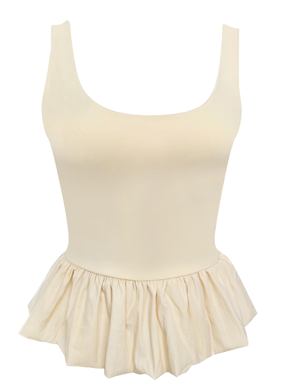 Stilla | Stitching Fashion Fritid T-shirt Vest