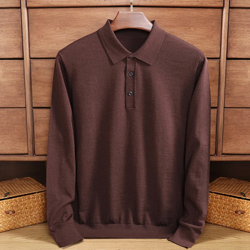 Stilla | Lækkert Polo-shirt Med Lange Ærmer Levere