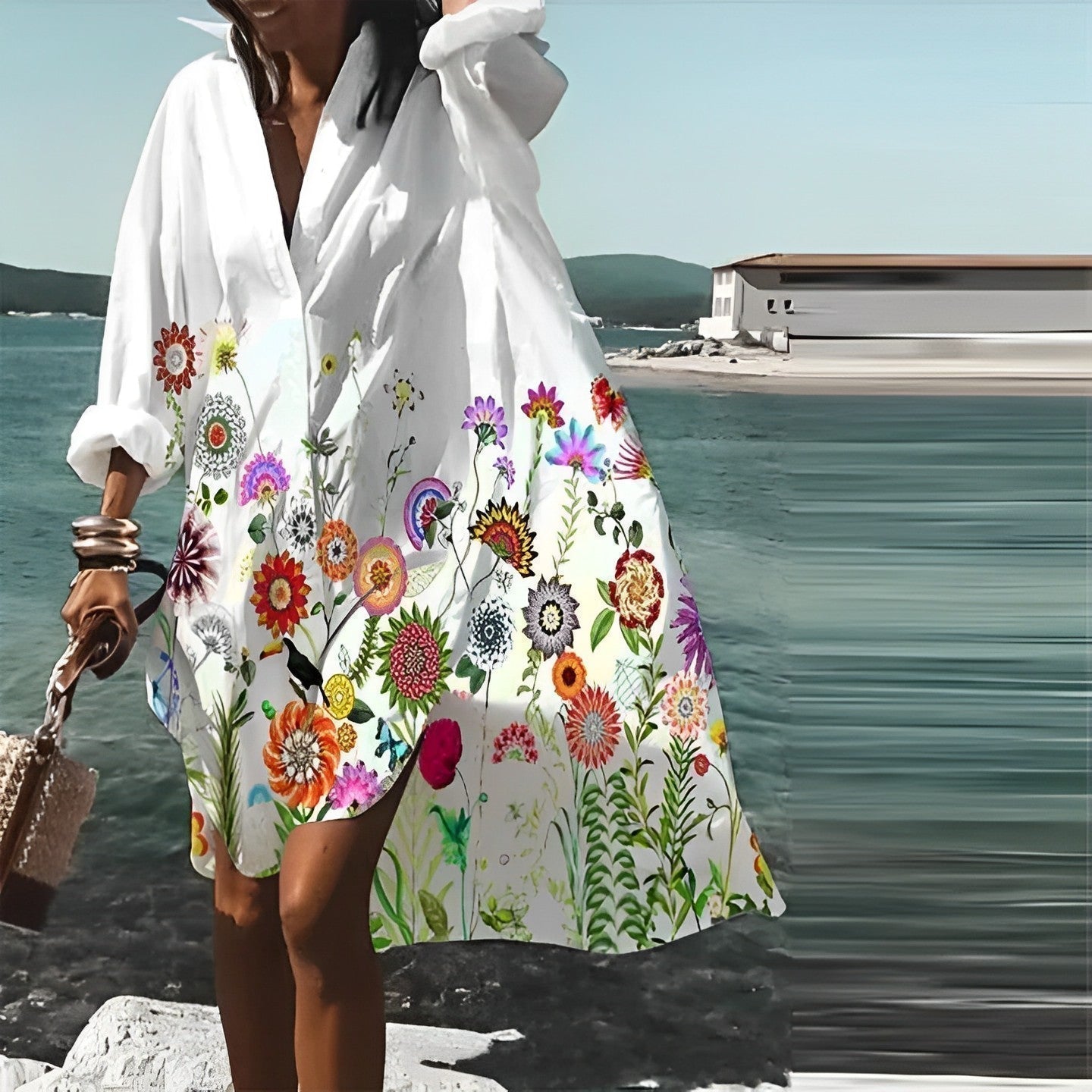 Stilla | Stilfuld sommerkjole Look Online salg