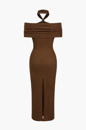 Stilla | Figurtilpassatz Bodycon Aftenkjole Med Kunstnerisk Knude Design