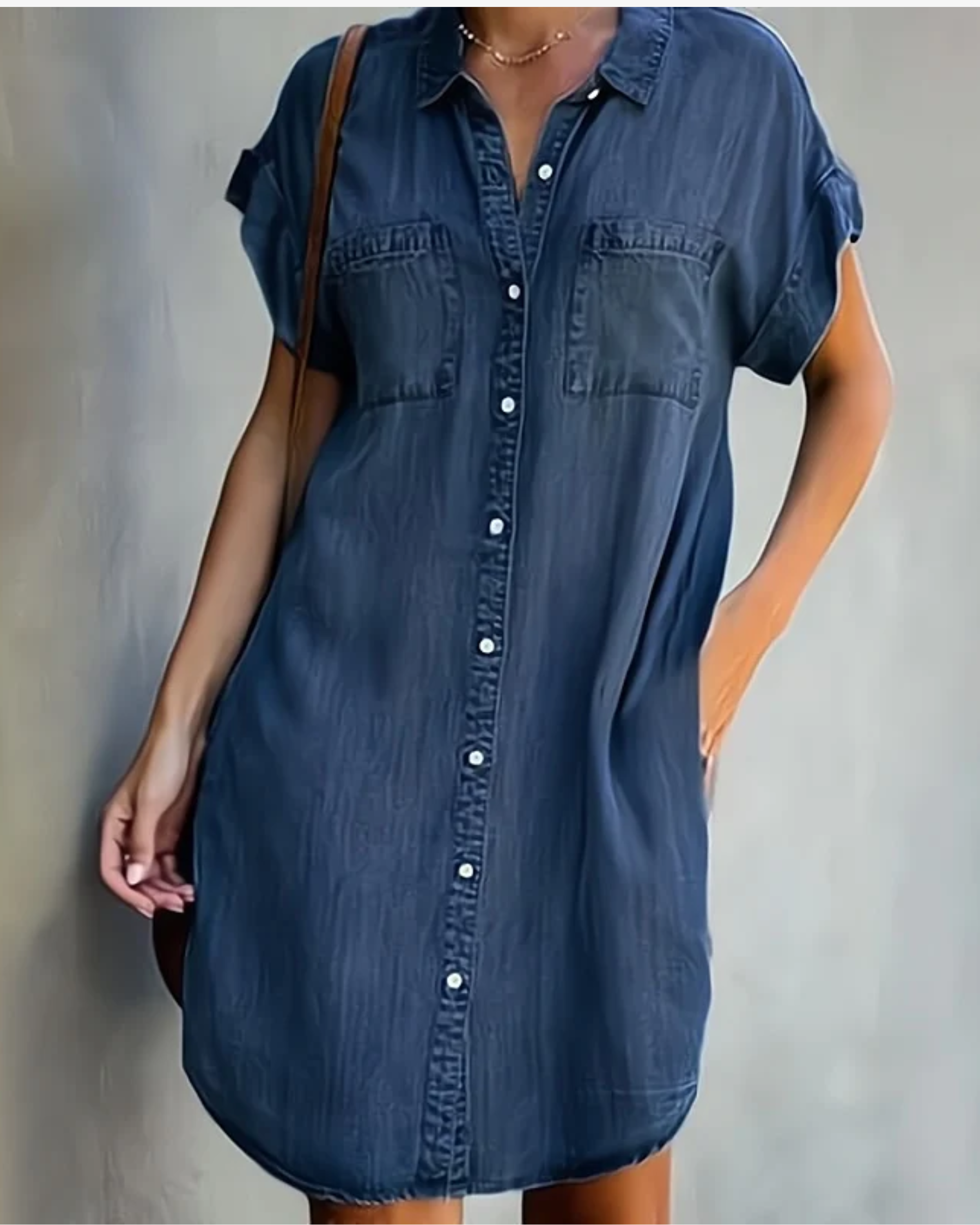 Stilla | Elegant Denimkjole på udsalg