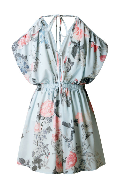 Stilla | Kold Skulder Ruffle Print Romper Online