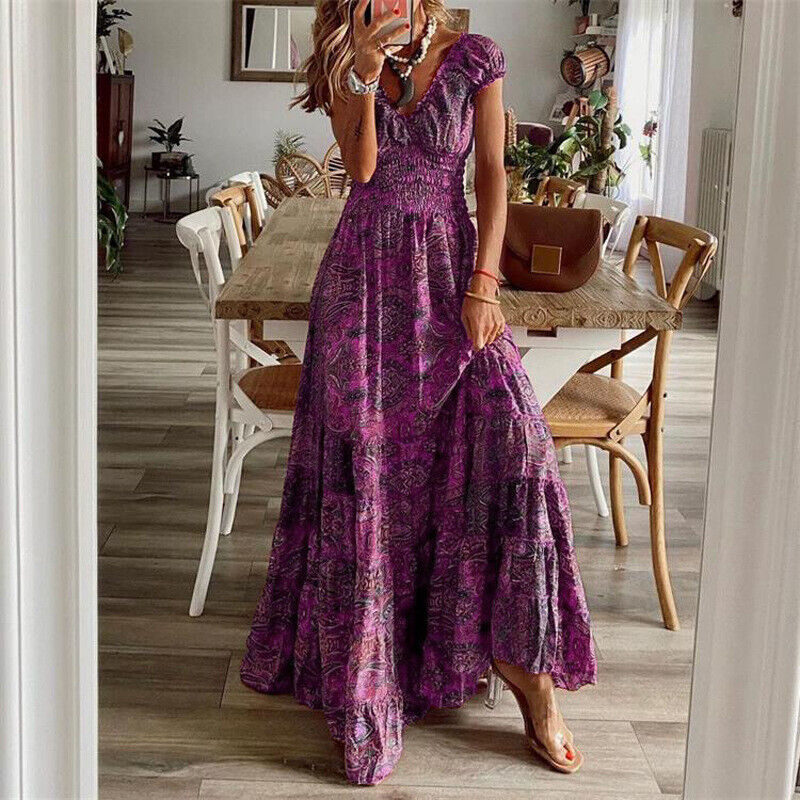 Stilla | Bohemian Style Justering Lang Kjole