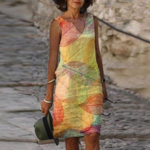 Stilla | Designerkjole Med Smukke Motiver Rabat