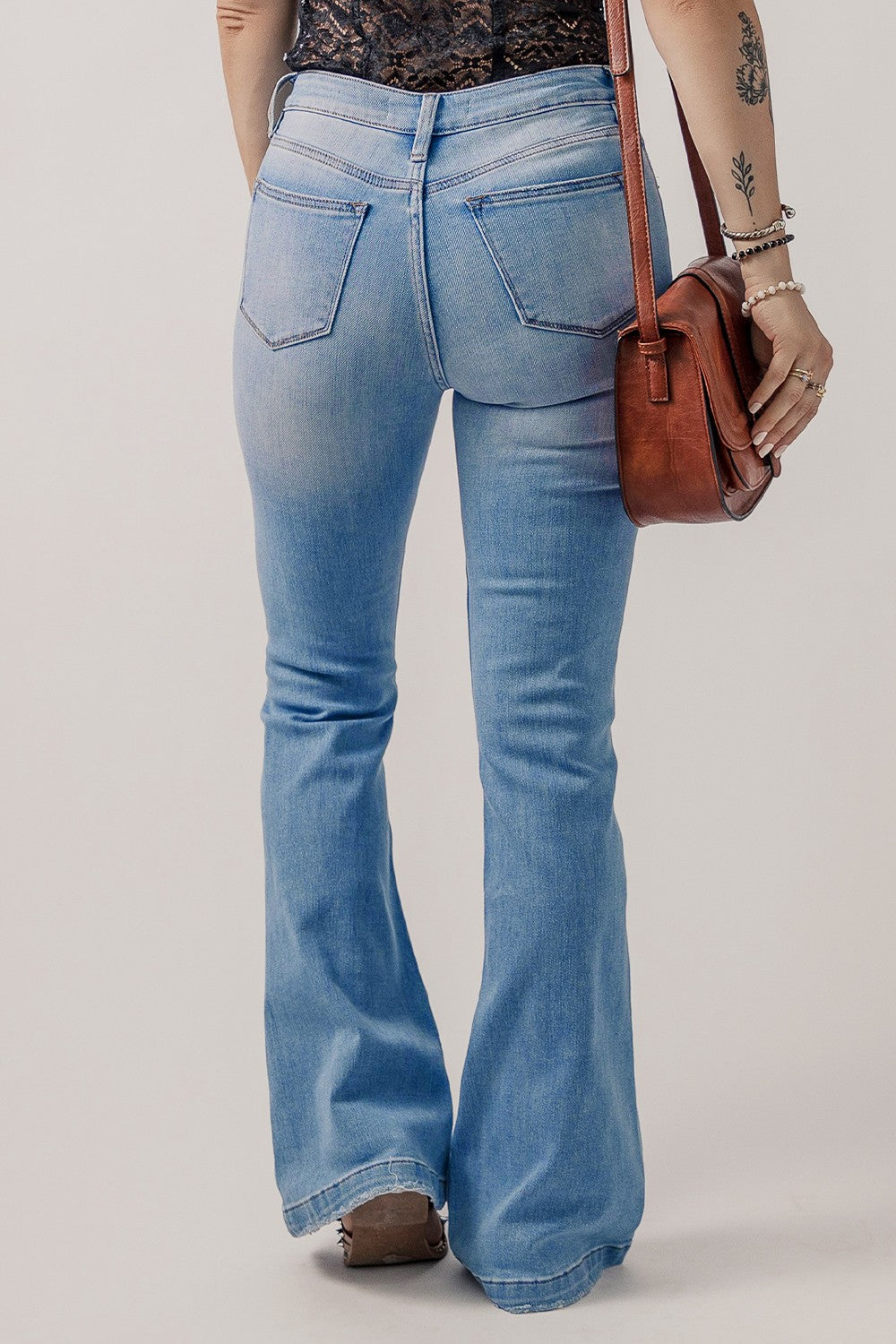 Stilla | Fly Distressed Flare Jeans