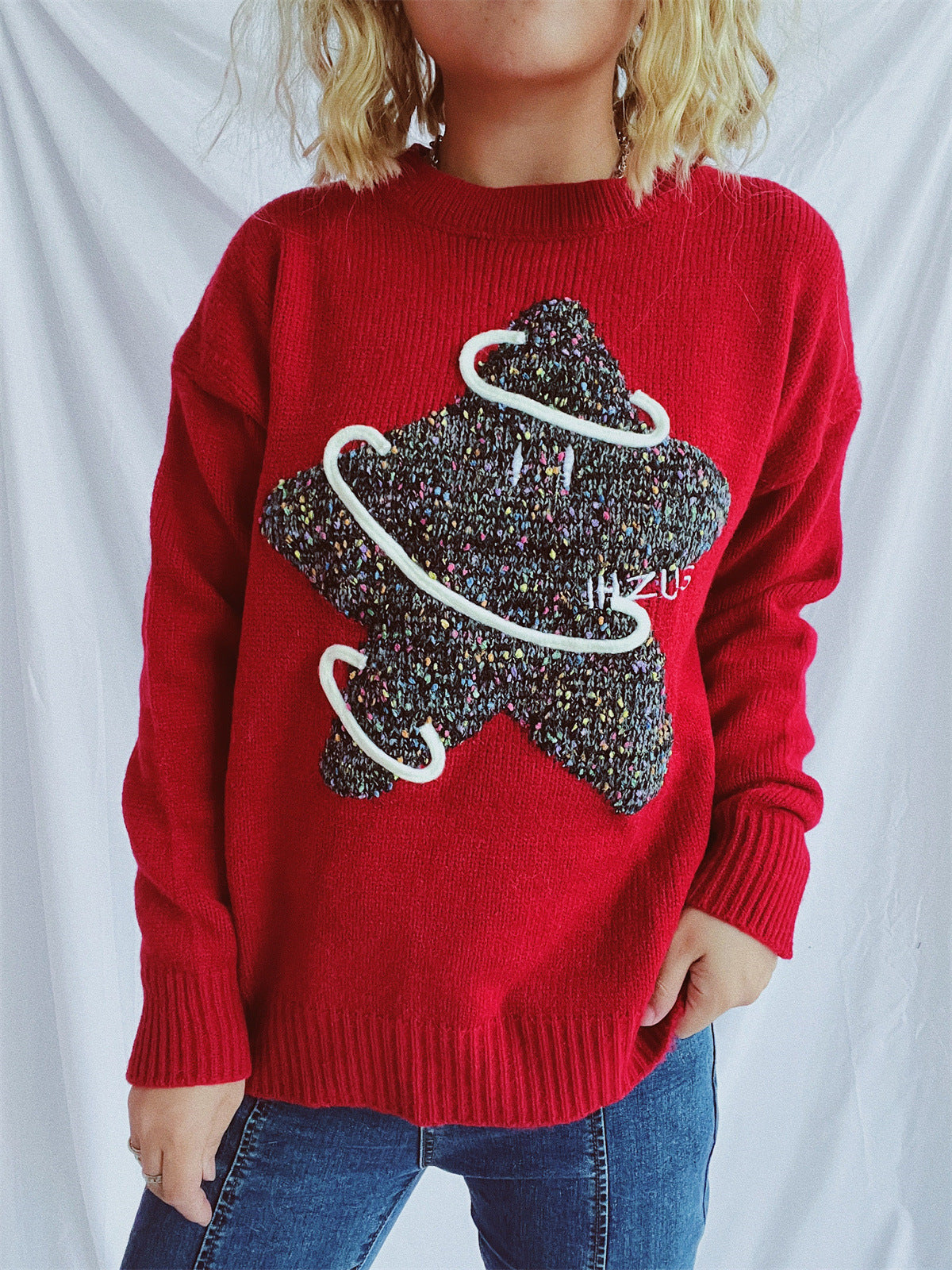 Stilla | Star Rund Hals Langærmet Sweater