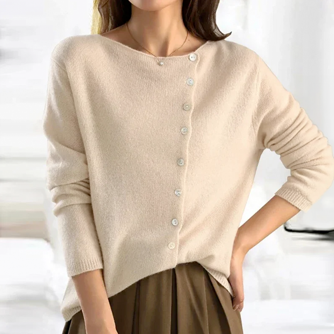 Stilla | Elegant strikjakke med knapper