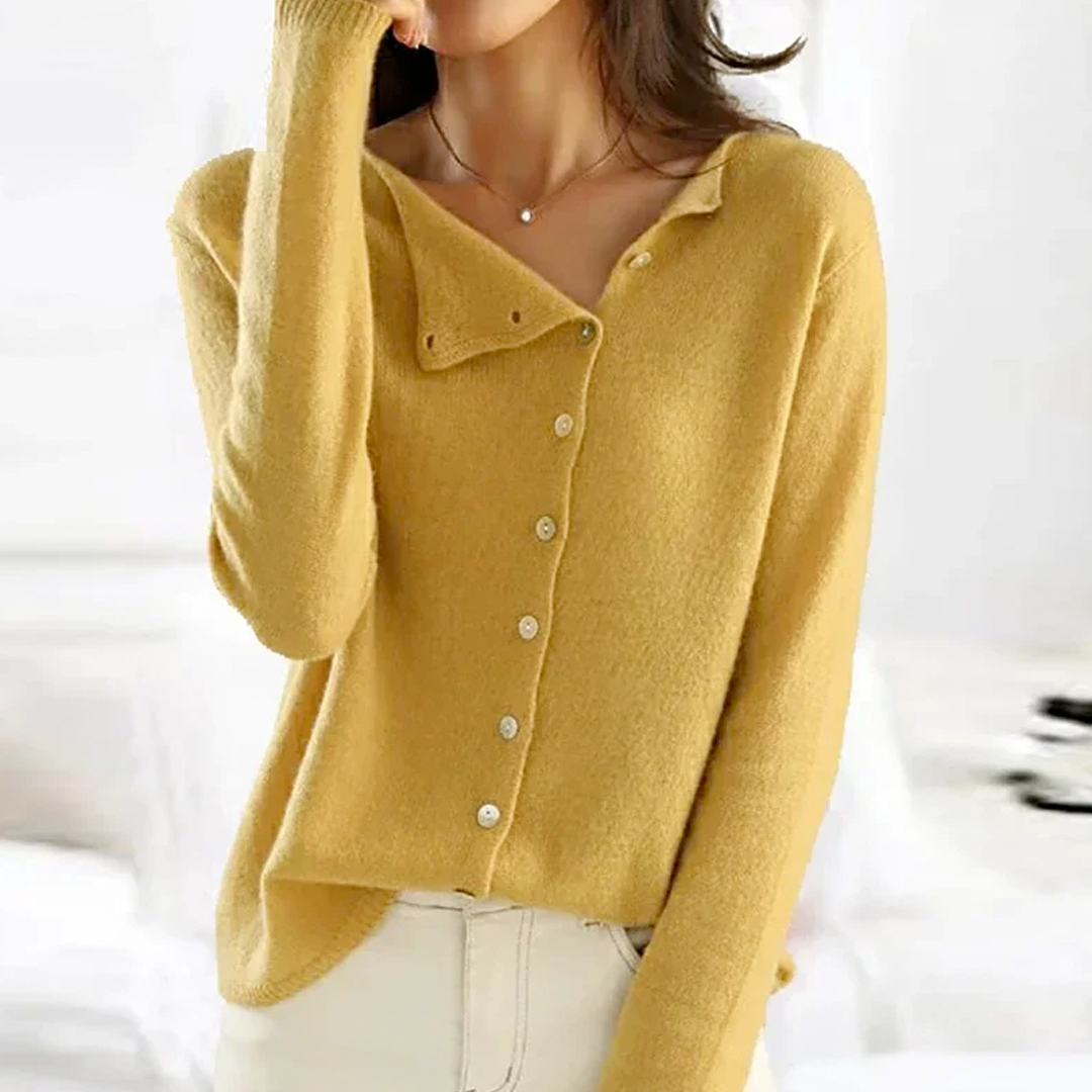 Stilla | Elegant strikjakke med knapper