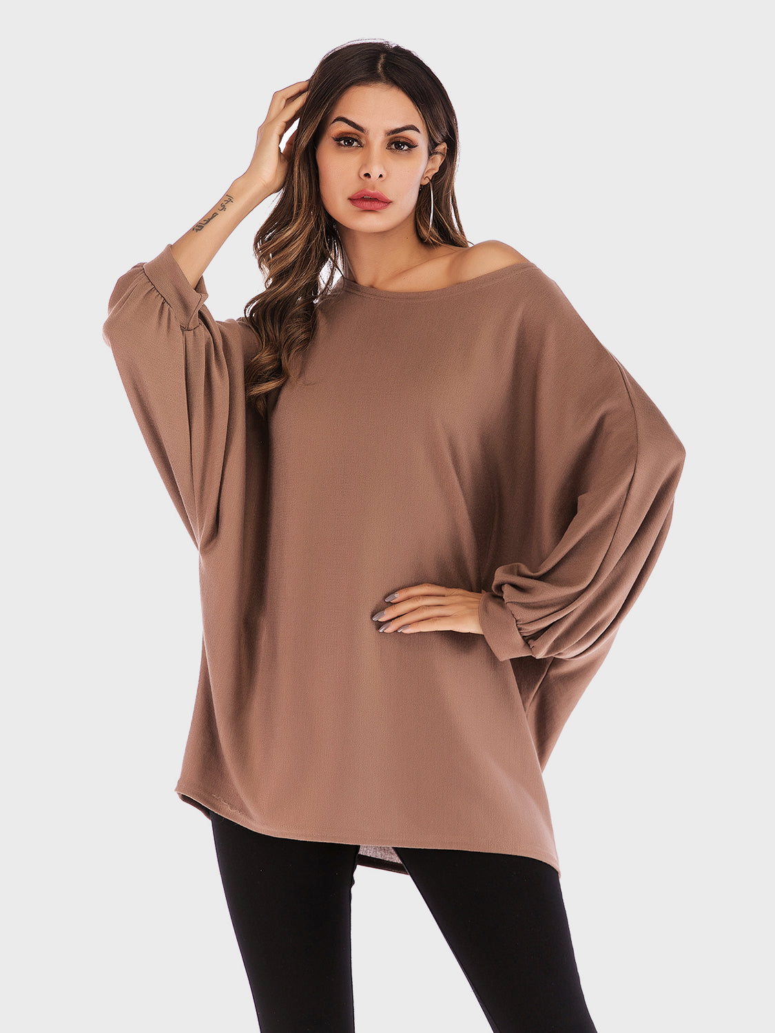 Stilla | Perfee Rundhalset Batwing Udenærmet T-shirt