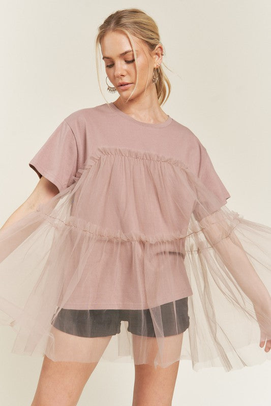 Stilla | Tulle Mix T-shirts