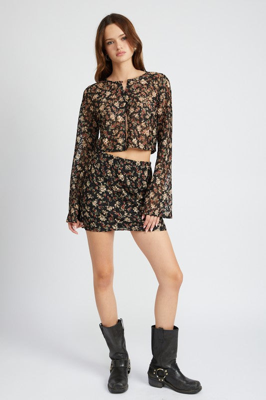 Stilla | Broderi Mini Nederdel