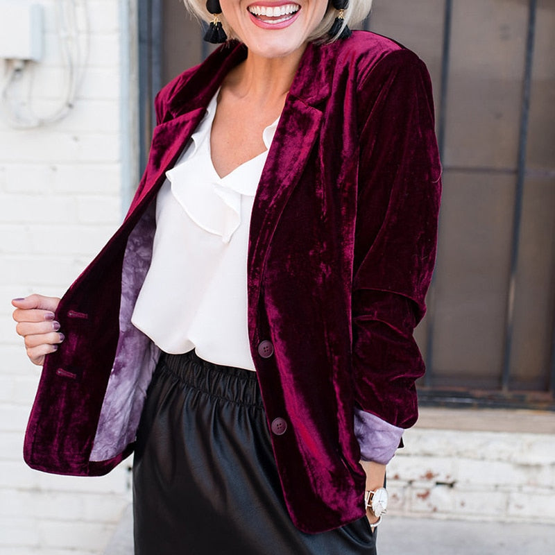 Stilla | Elegant Blazer i Velour