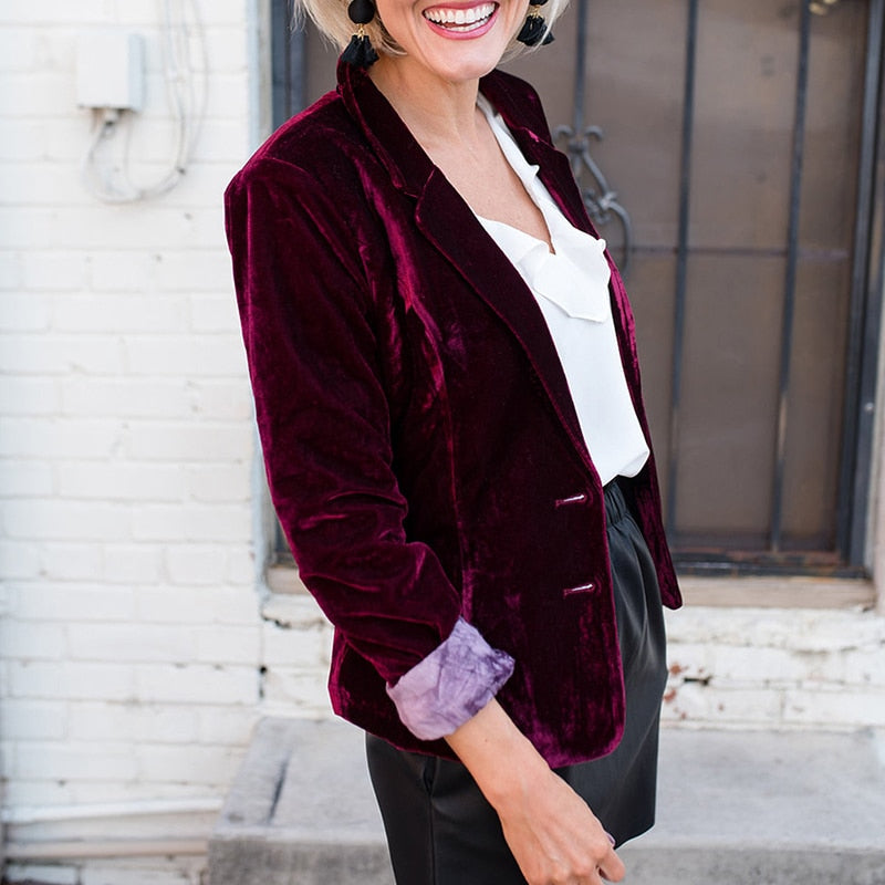 Stilla | Elegant Blazer i Velour