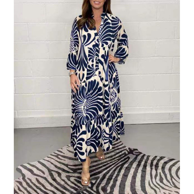 stilla-chic-loose-fashion-v-hals-chiffon-plisseret-kjole_1.jpg Stilla | Chic Loose Fashion V-Hals Chiffon Plisseret Kjole