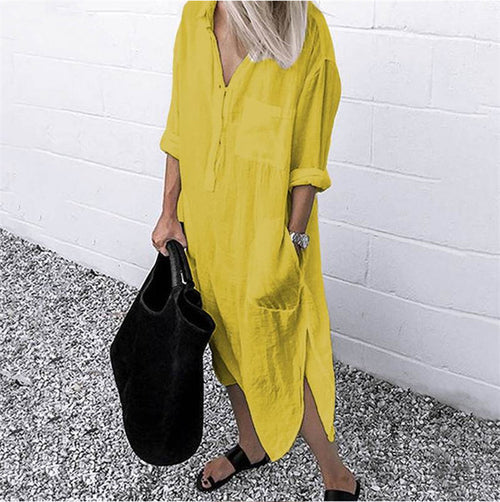 Stilla | Linnedress med lommer