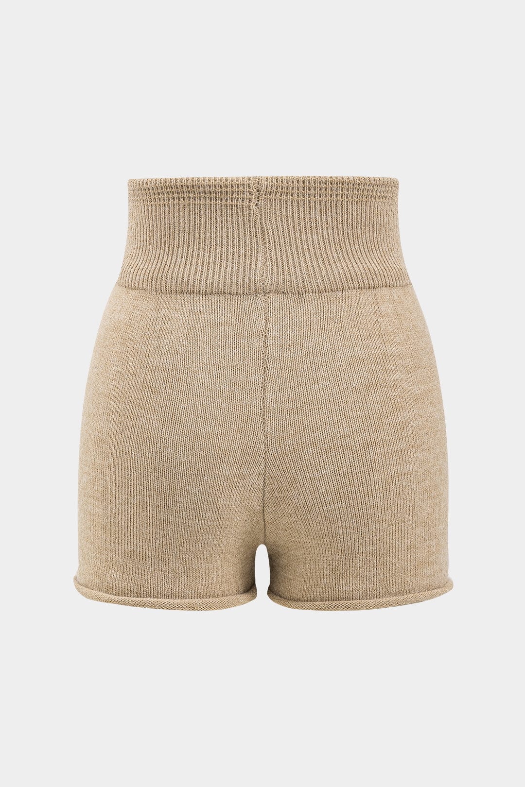 Stilla | Stilfuld Strik to Dels Sæt Med One Shoulder Trøje & Højtaljede Shorts Levere
