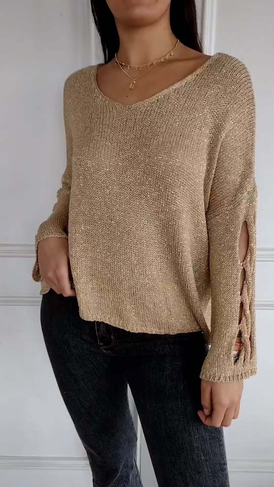 Stilla | Hollow Design Casual Sweater Justine Online salg
