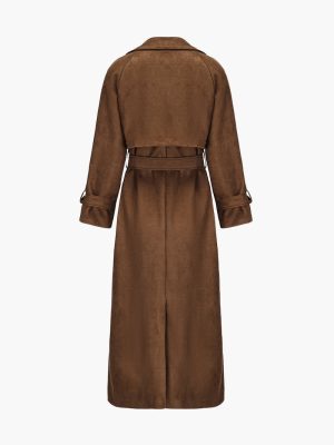 Stilla | Suede Belted Trenchcoat Mode