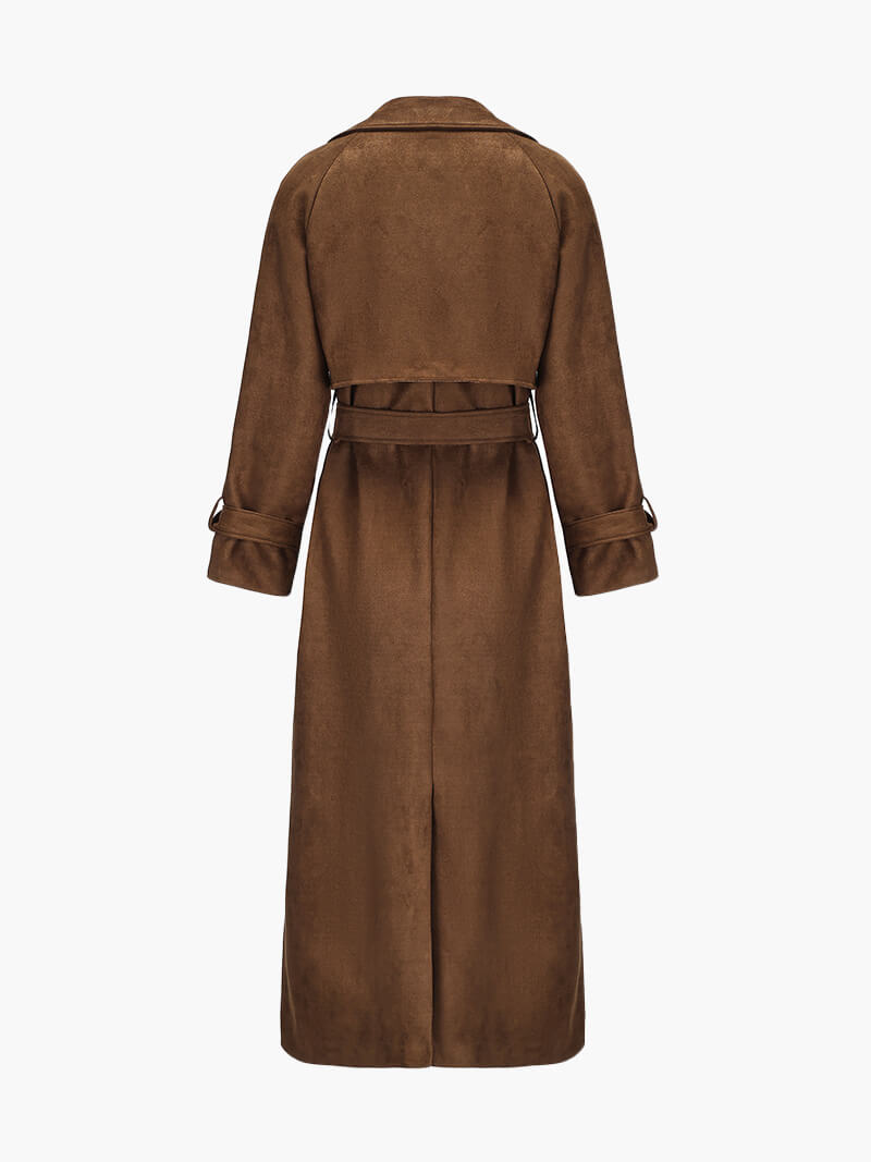 Stilla | Suede Belted Trenchcoat Mode