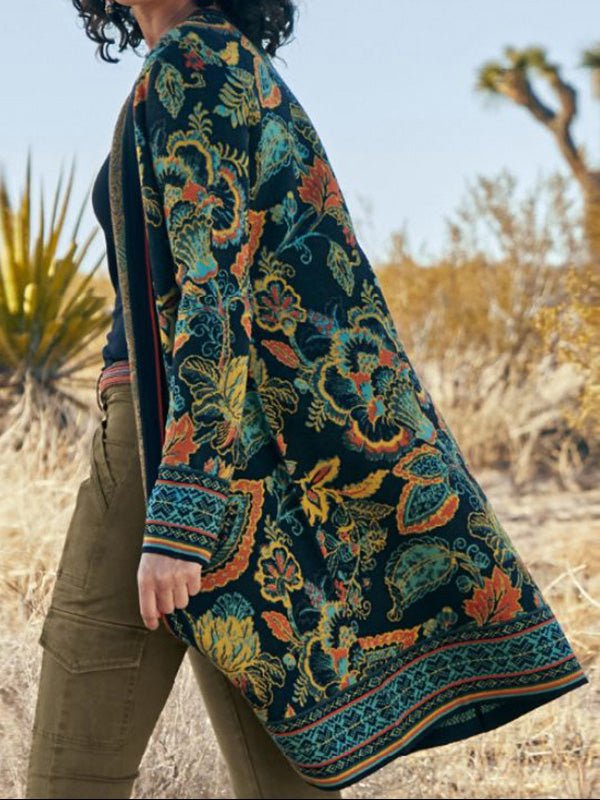 Stilla | Damernes Frakker Årgang Print Mode Lange Frakker