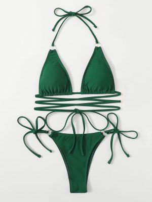 Stilla | Bikini Badetøj Med Dekorativ Snøring