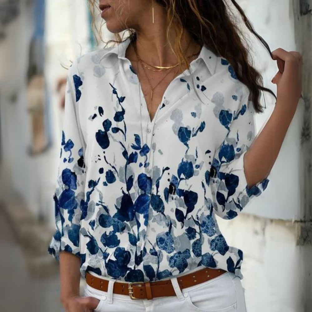 Stilla | Farverig Komfortabel Kvinders Bluse
