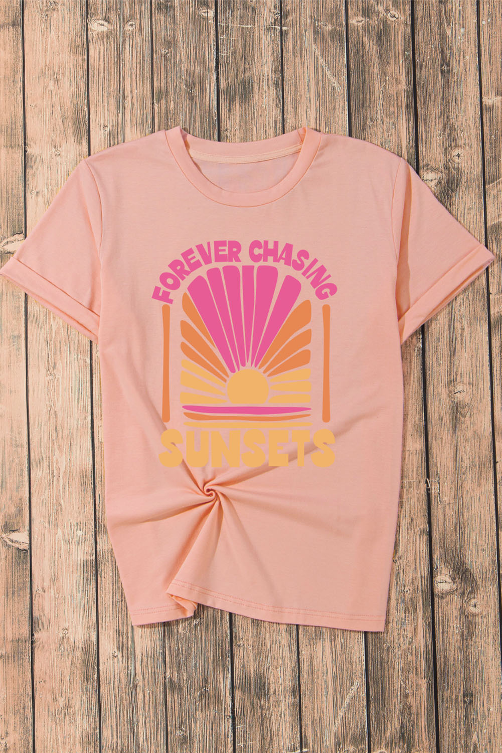 Stilla | FOREVER CHASING SUNSETS Rundhals T-Shirt