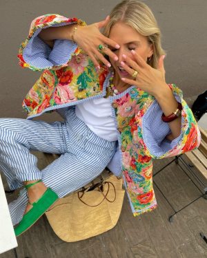 Stilla | Farverig overgangsjakke