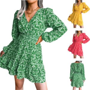 Stilla | Strop Floral Chiffon Sommerkjole på udsalg