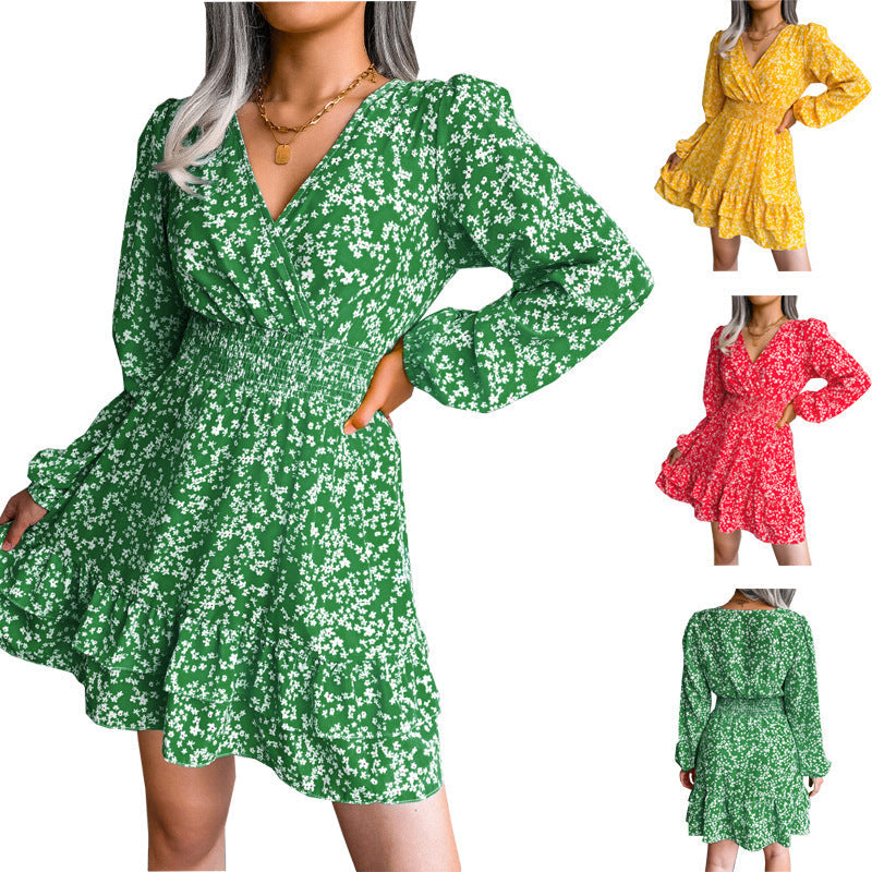 Stilla | Strop Floral Chiffon Sommerkjole på udsalg