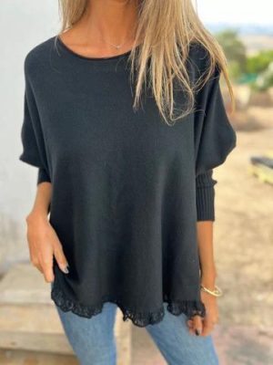Stilla | Rundhalset Pullover på udsalg