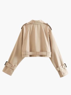 Stilla | Mini Trenchcoat i Klassisk Snit