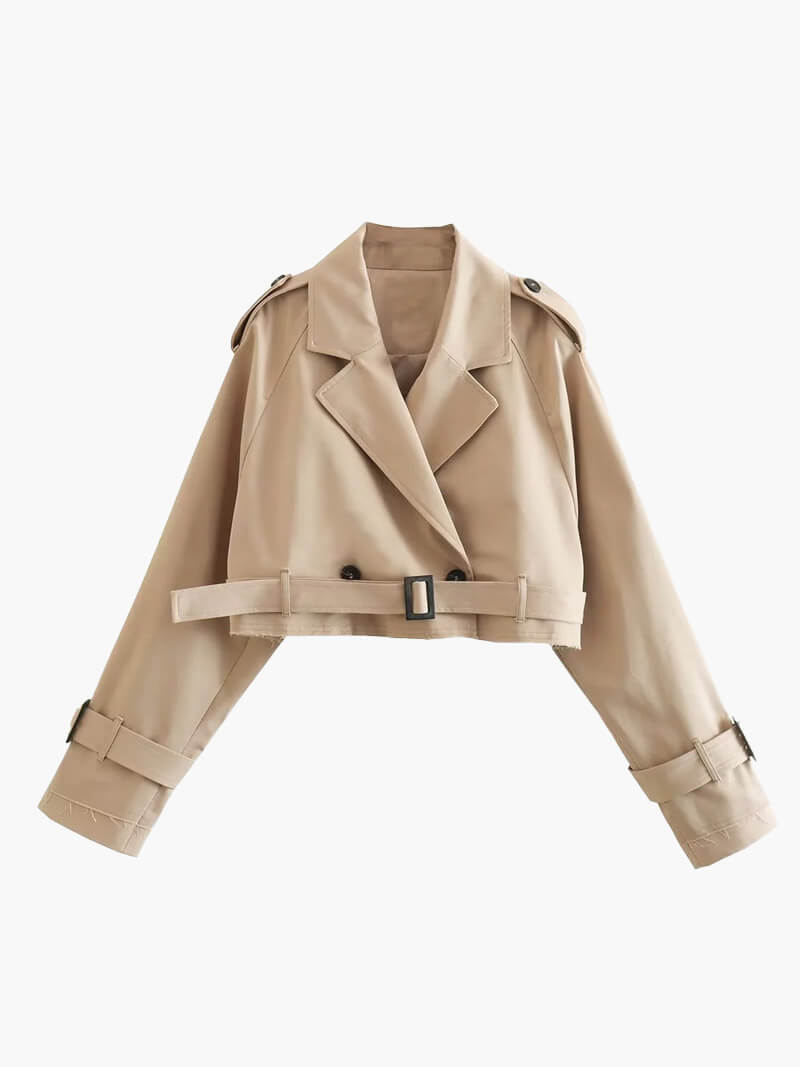 Stilla | Mini Trenchcoat i Klassisk Snit