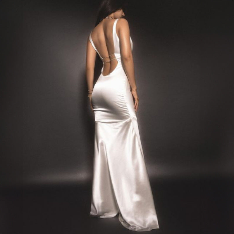 Stilla | Sexy Tube Til Toppen Hip Tight Slimming Elegante Fishtail Strap Kjole
