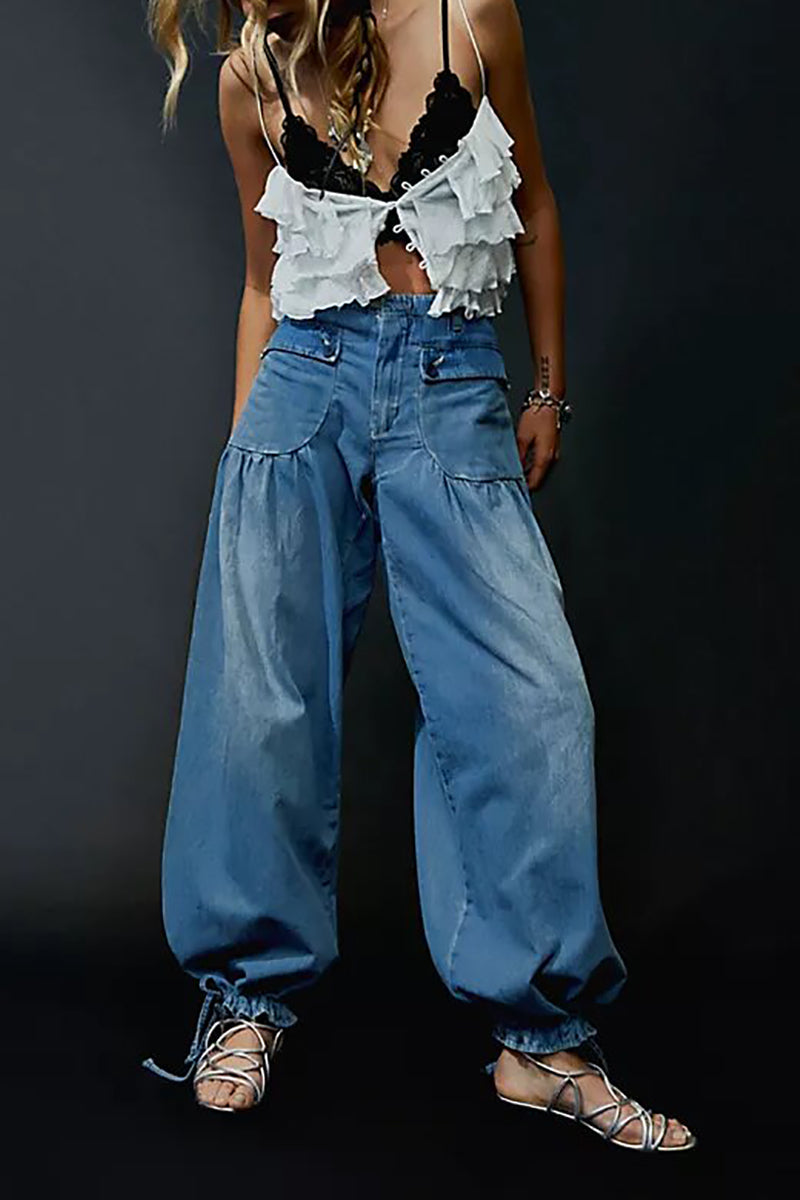 Stilla | Lommer Snøre Ballon Jeans