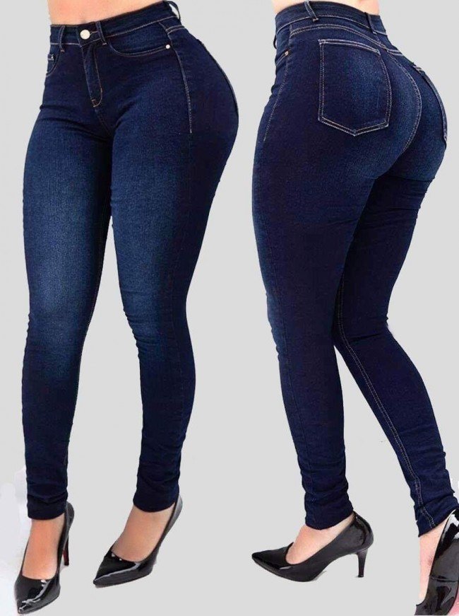 Stilla | Comfychic Slim Jeans Med Høj Talje Rabat
