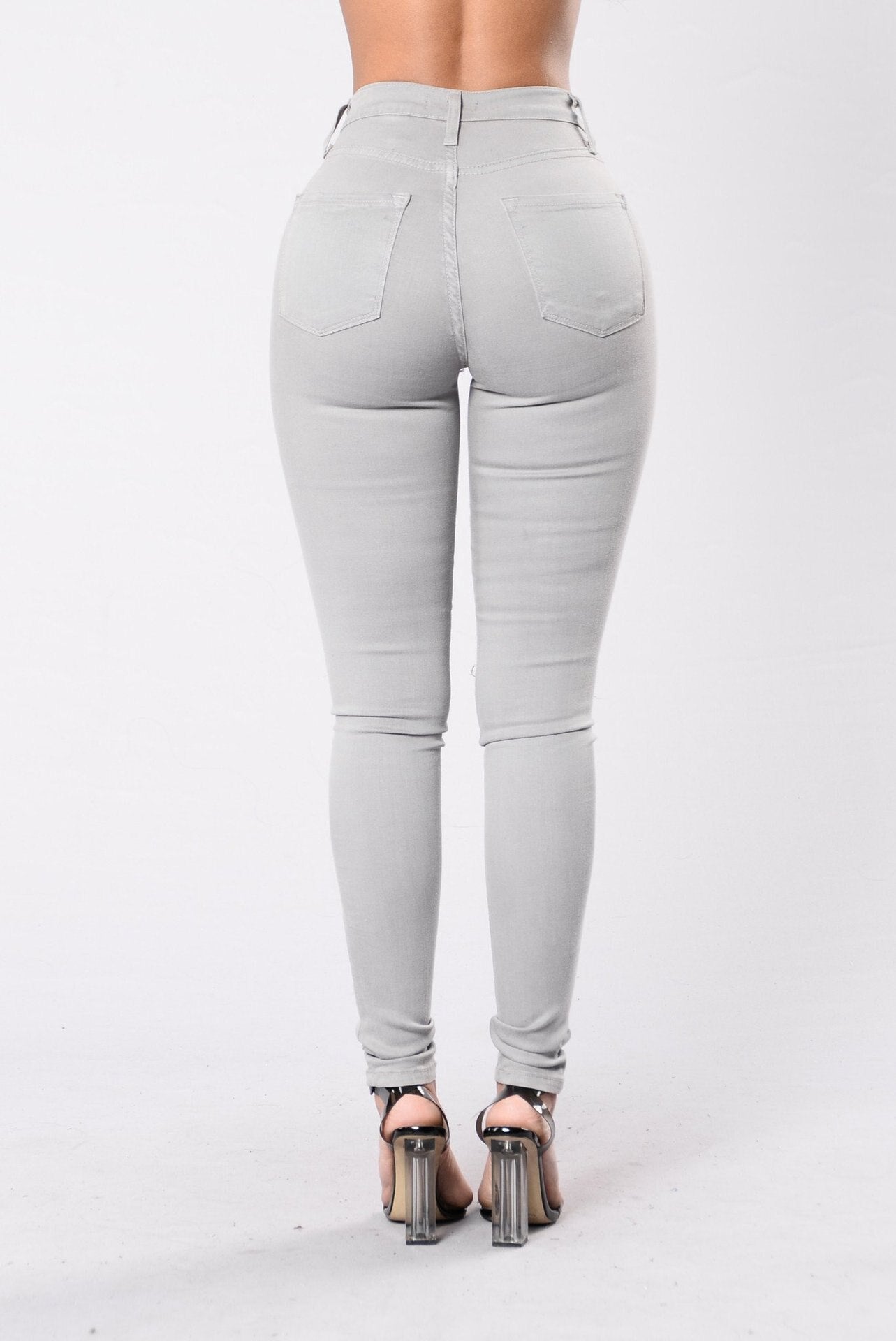 Stilla | Comfychic Slim Jeans Med Høj Talje Rabat