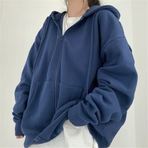 Stilla | Fiskeskjell Løs Sweatshirt Cardigan Jakke Udsalg