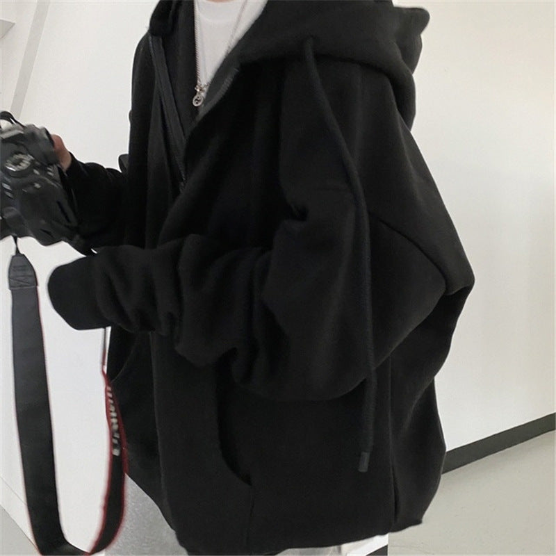 Stilla | Fiskeskjell Løs Sweatshirt Cardigan Jakke Udsalg