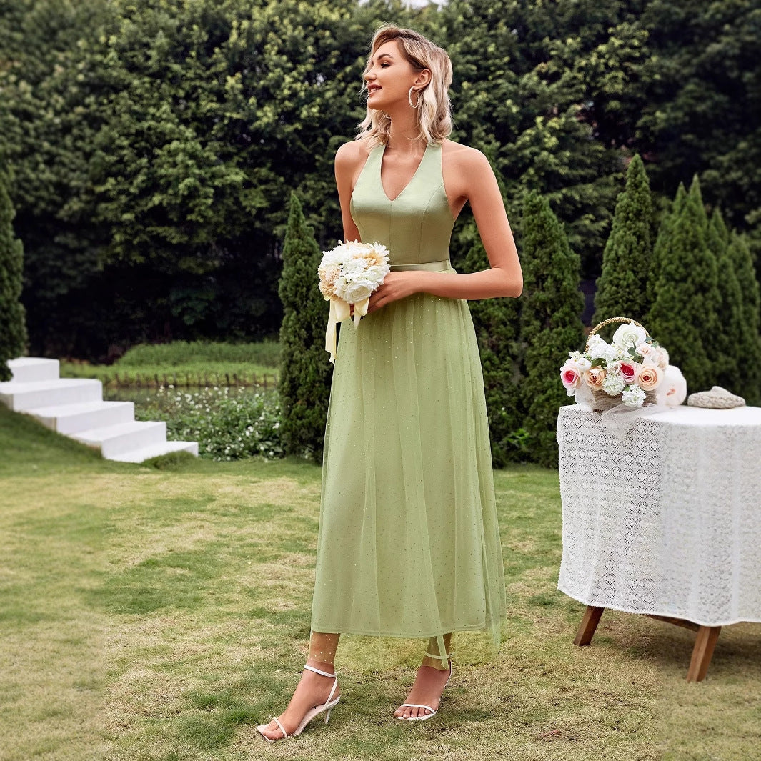 Stilla | Kvinder V-hals Rem Frisk Kjole Fotografi Gown Kjole