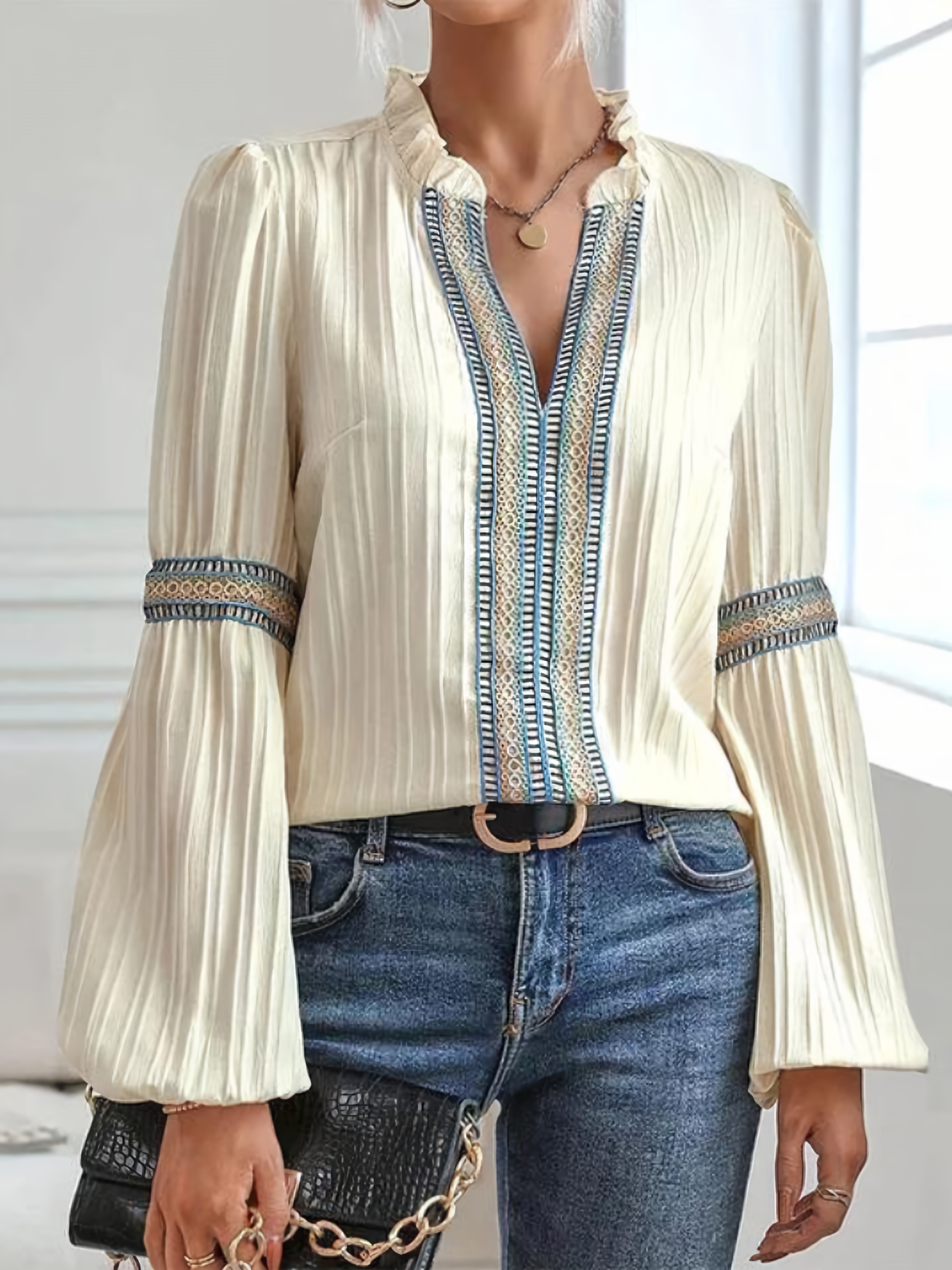 Stilla | Smuk V-hals Bluse