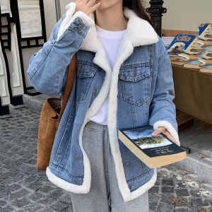 Stilla | Jakke i Fleece Denim