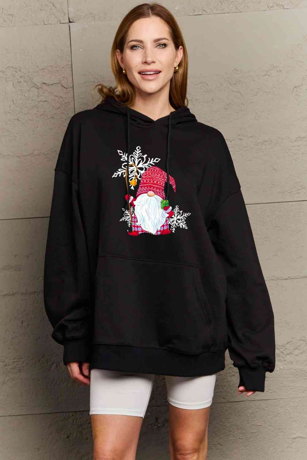 Stilla | Love Full Size Grafisk Hoodie