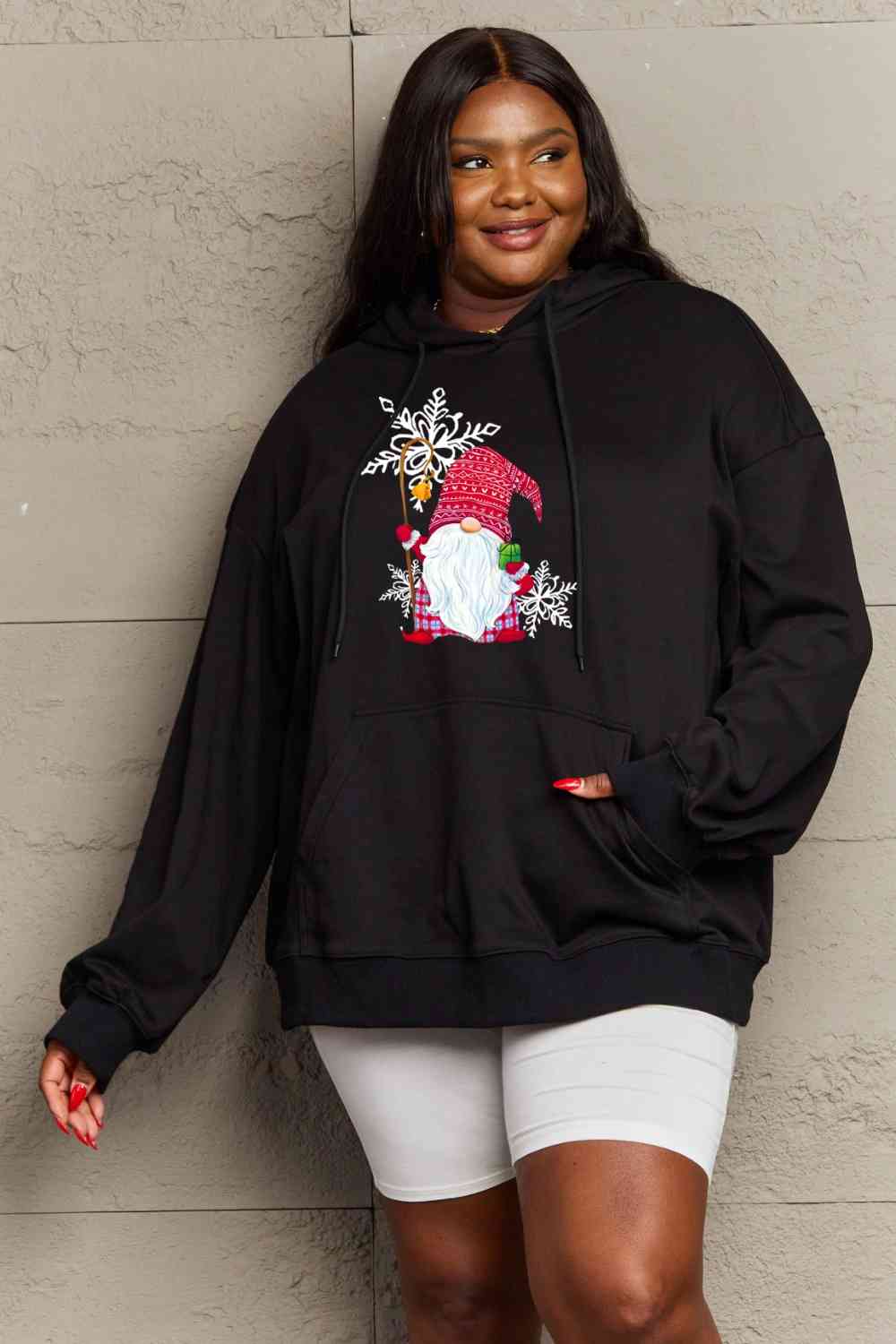 Stilla | Love Full Size Grafisk Hoodie