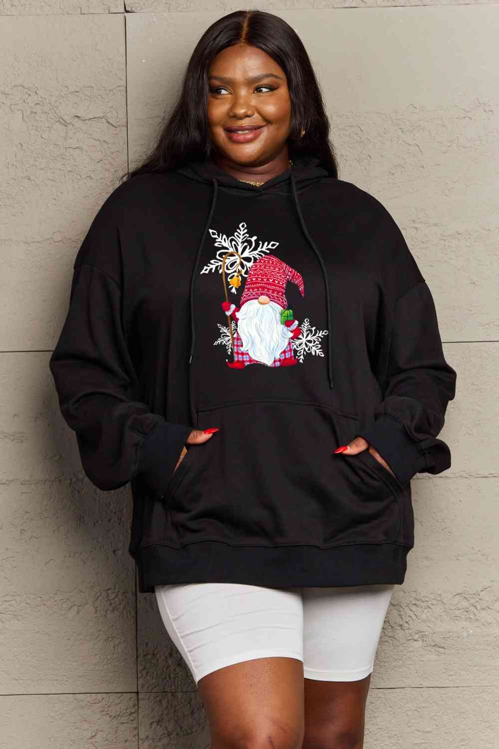 Stilla | Love Full Size Grafisk Hoodie