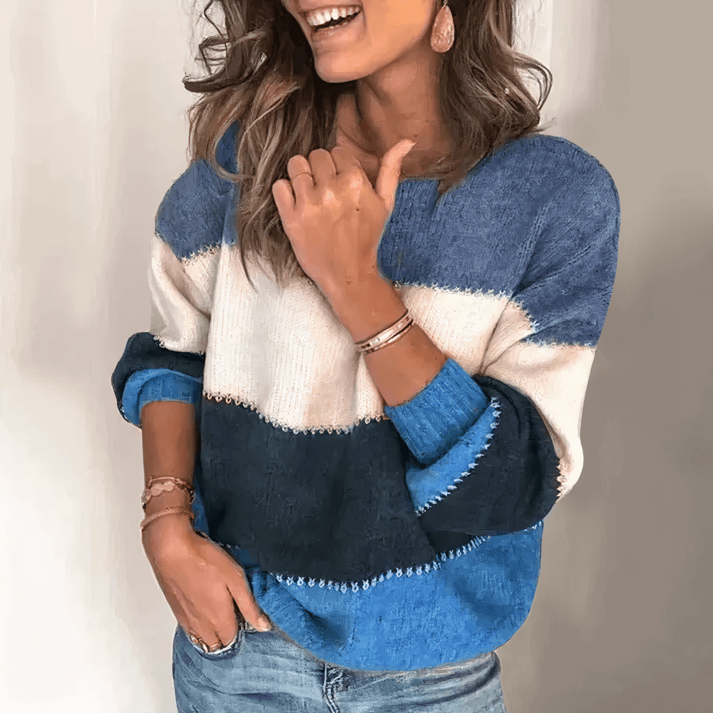 Stilla | Trøje Loose Stripes Trøje Til Kvinder