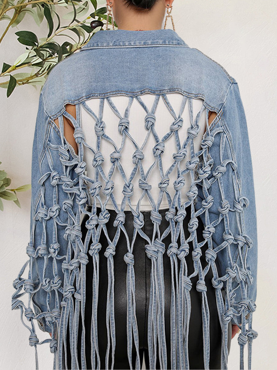 Stilla | Detalje Knap Op Denim Jakke med Lommer Online nu