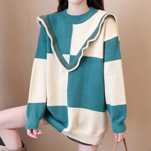 Stilla | Mønstret Rundhalset Sweater Til Kvinder